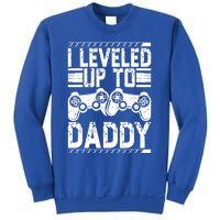 Vintage Promoted To Daddy Gift Gamer I Leveled Up To Daddy Cute Gift Sweatshirt