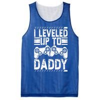 Vintage Promoted To Daddy Gift Gamer I Leveled Up To Daddy Cute Gift Mesh Reversible Basketball Jersey Tank