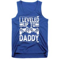 Vintage Promoted To Daddy Gift Gamer I Leveled Up To Daddy Cute Gift Tank Top