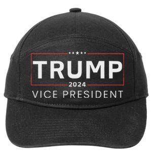 Vice President Trump 2024 Election Bold Design 7-Panel Snapback Hat