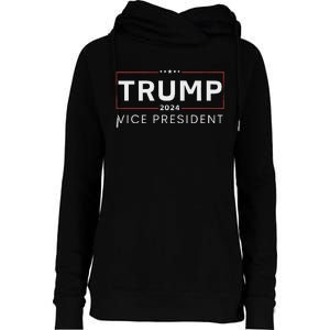 Vice President Trump 2024 Election Bold Design Womens Funnel Neck Pullover Hood