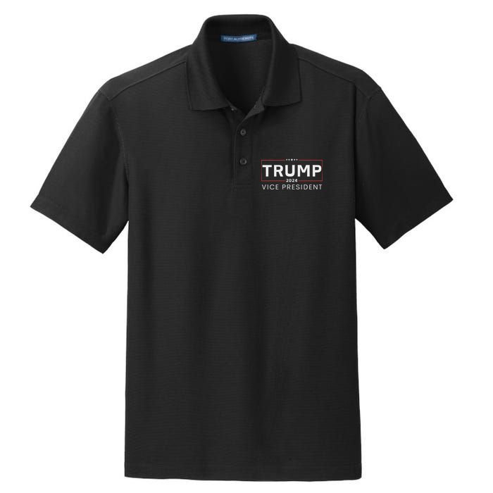 Vice President Trump 2024 Election Bold Design Dry Zone Grid Polo