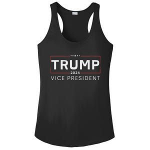 Vice President Trump 2024 Election Bold Design Ladies PosiCharge Competitor Racerback Tank