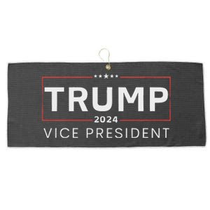 Vice President Trump 2024 Election Bold Design Large Microfiber Waffle Golf Towel