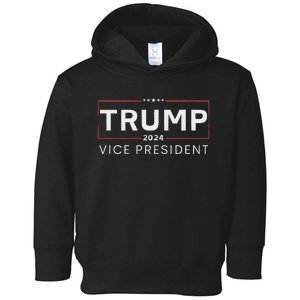 Vice President Trump 2024 Election Bold Design Toddler Hoodie