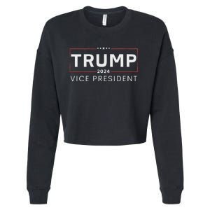 Vice President Trump 2024 Election Bold Design Cropped Pullover Crew