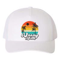 Vintage Palm Tree Sunset Beach Vacation Summer Vacay Vibes Yupoong Adult 5-Panel Trucker Hat