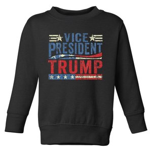 Vice President Trump Funny 2024 Election Design Toddler Sweatshirt