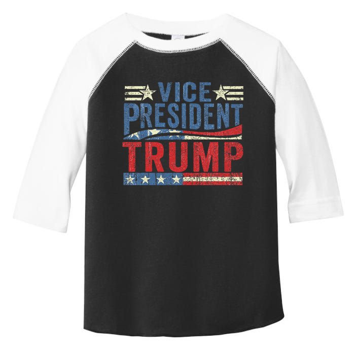 Vice President Trump Funny 2024 Election Design Toddler Fine Jersey T-Shirt