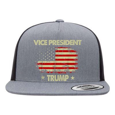 Vice President Trump Election Funny Flat Bill Trucker Hat