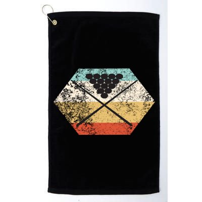 Vintage Pool Table Billiards Cute Gift Platinum Collection Golf Towel