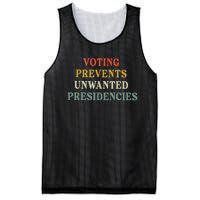 Voting Prevents Unwanted Presidencies Mesh Reversible Basketball Jersey Tank