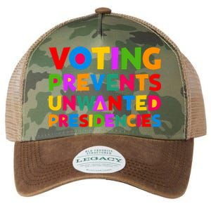 Voting Prevents Unwanted Presidencies Gifts Legacy Tie Dye Trucker Hat