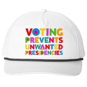 Voting Prevents Unwanted Presidencies Gifts Snapback Five-Panel Rope Hat