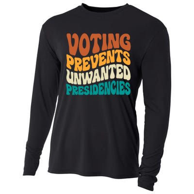 Voting Prevents Unwanted Presidencies Kamala Harris 2024 Cooling Performance Long Sleeve Crew