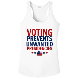 Voting Prevents Unwanted Presidencies Ladies PosiCharge Competitor Racerback Tank