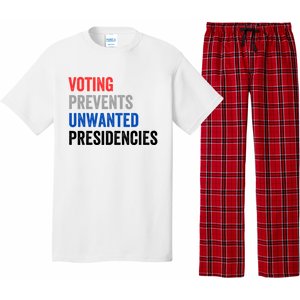 Voting Prevents Unwanted Presidencies Funny Political Pajama Set