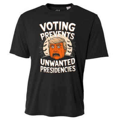 Voting Prevents Unwanted Presidencies Artwork For Halloween Cooling Performance Crew T-Shirt