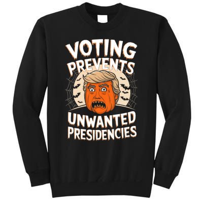 Voting Prevents Unwanted Presidencies Artwork For Halloween Sweatshirt