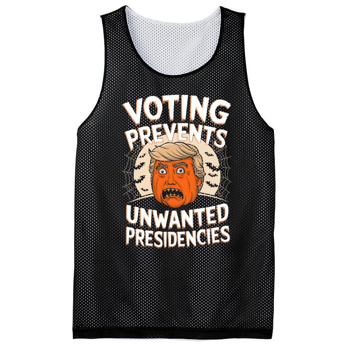 Voting Prevents Unwanted Presidencies Artwork For Halloween Mesh Reversible Basketball Jersey Tank