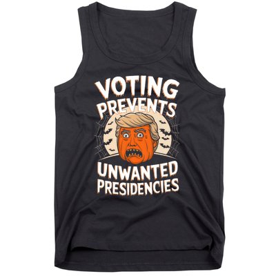 Voting Prevents Unwanted Presidencies Artwork For Halloween Tank Top