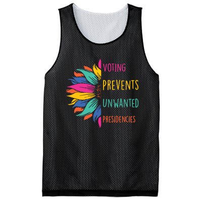 Voting Prevents Unwanted Presidencies Mesh Reversible Basketball Jersey Tank