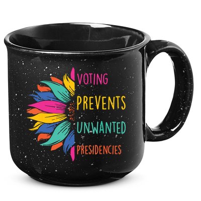Voting Prevents Unwanted Presidencies 15oz Campfire Ceramic Mug