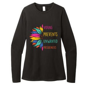 Voting Prevents Unwanted Presidencies Womens CVC Long Sleeve Shirt