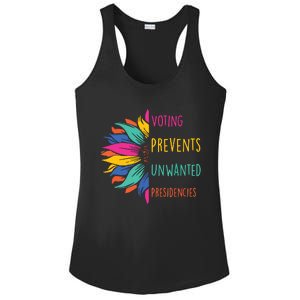 Voting Prevents Unwanted Presidencies Ladies PosiCharge Competitor Racerback Tank