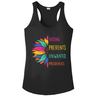 Voting Prevents Unwanted Presidencies Ladies PosiCharge Competitor Racerback Tank