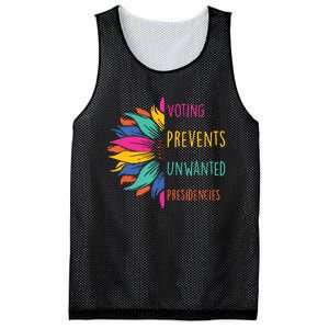 Voting Prevents Unwanted Presidencies Mesh Reversible Basketball Jersey Tank