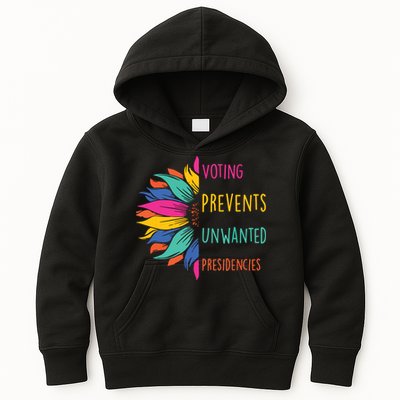 Voting Prevents Unwanted Presidencies Kids Hoodie