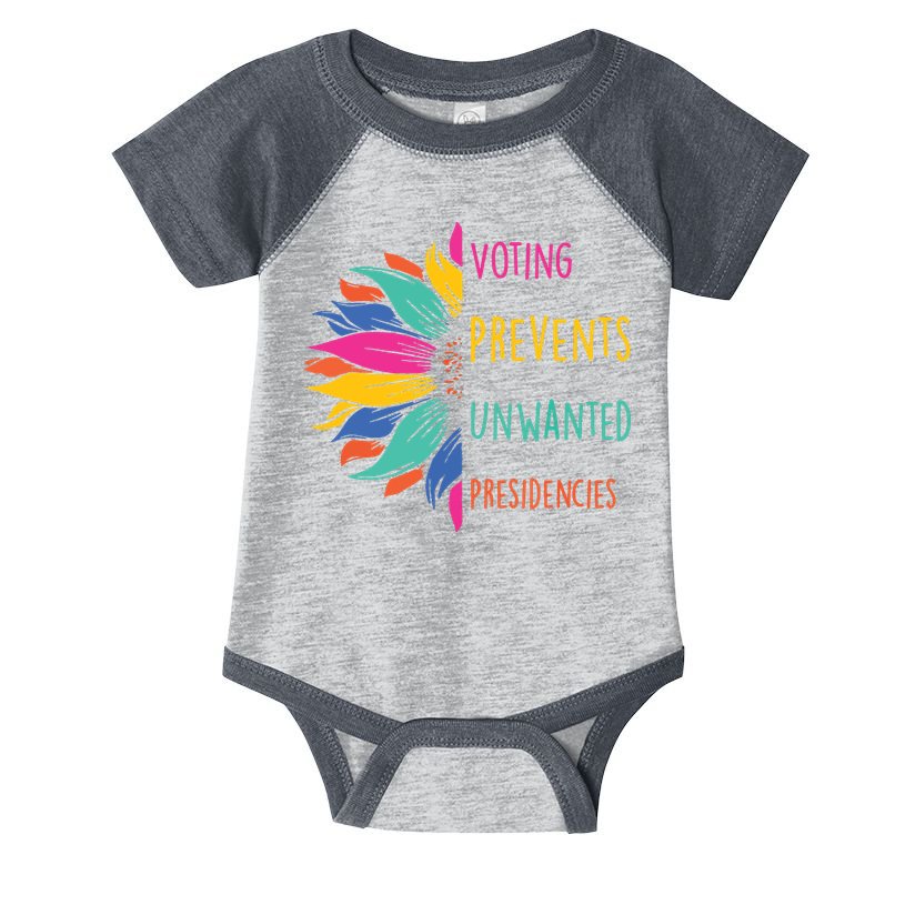 Voting Prevents Unwanted Presidencies Infant Baby Jersey Bodysuit
