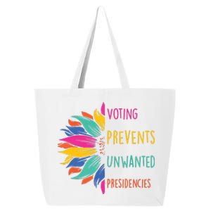 Voting Prevents Unwanted Presidencies 25L Jumbo Tote