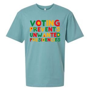 Voting Prevents Unwanted Presidencies Sueded Cloud Jersey T-Shirt