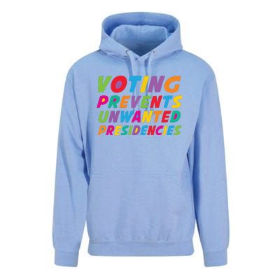 Voting Prevents Unwanted Presidencies Unisex Surf Hoodie