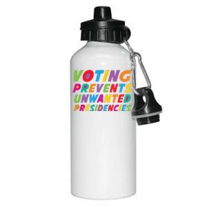 Voting Prevents Unwanted Presidencies Aluminum Water Bottle