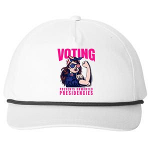 Voting Prevents Unwanted Presidencies Snapback Five-Panel Rope Hat