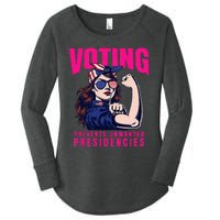 Voting Prevents Unwanted Presidencies Women's Perfect Tri Tunic Long Sleeve Shirt