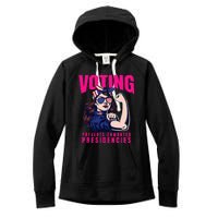 Voting Prevents Unwanted Presidencies Women's Fleece Hoodie