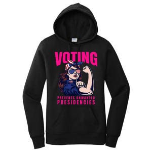 Voting Prevents Unwanted Presidencies Women's Pullover Hoodie