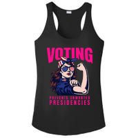 Voting Prevents Unwanted Presidencies Ladies PosiCharge Competitor Racerback Tank