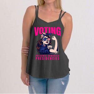 Voting Prevents Unwanted Presidencies Women's Strappy Tank