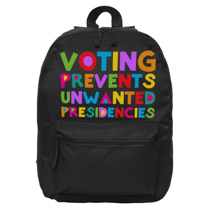 Voting Prevents Unwanted Presidencies 16 in Basic Backpack