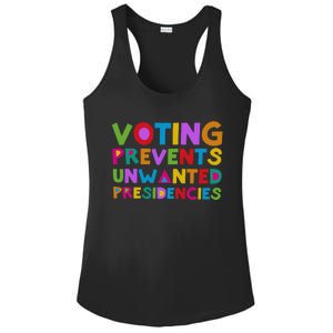 Voting Prevents Unwanted Presidencies Ladies PosiCharge Competitor Racerback Tank