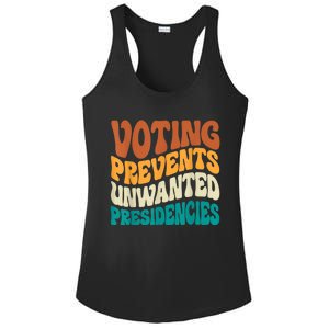 Voting Prevents Unwanted Presidencies Ladies PosiCharge Competitor Racerback Tank