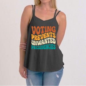 Voting Prevents Unwanted Presidencies Women's Strappy Tank