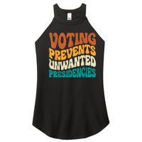 Voting Prevents Unwanted Presidencies Women's Perfect Tri Rocker Tank