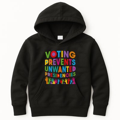 Voting Prevents Unwanted Presidencies Gift Kids Hoodie
