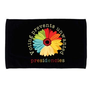 Voting Prevents Unwanted Presidencies Microfiber Hand Towel